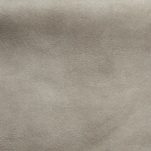 Textured pewter grey leather material close-up, Asher Leather upholstery sample